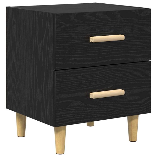 vidaXL Armoire de lit Chêne noir 40 x 35 x 47.5 cm Bois d'ingénierie