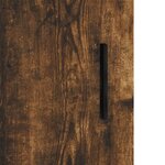 vidaXL Table de chevet chêne fumé 40x40x50 cm bois d'ingénierie