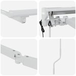 vidaXL Cadre de store rétractable électrique Blanc 3 5 x 2 5 m Acier