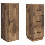 vidaXL Ensemble de Meubles 2 Pièces Bois ancien 33 x 34 5 x 87 cm