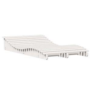 vidaXL Chaise longue blanc 205x110x31 5 cm bois massif de pin