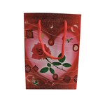 Pochette Cadeau Souple en Plastique  Élégante et Pratique - Rose Rouge