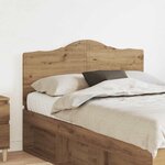 vidaXL Tête de lit Chêne artisanal 135 cm Bois d'ingénierie
