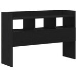 vidaXL Buffet Chêne noir 105 x 30 x 70 cm Bois d'ingénierie