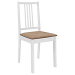 vidaXL Mobilier de salle à manger 5 Pièces MDF Blanc