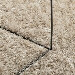 vidaXL Tapis ISTAN à poils longs aspect brillant beige 80x150 cm