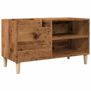 vidaXL Armoire à disques vieux bois 84 5x38x48 cm bois d'ingénierie
