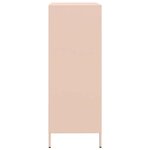 vidaXL Buffet haut rose 68x39x101 5 cm acier