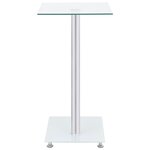 vidaXL Table d'appoint en forme U Transparent 45x30x58 cm Verre trempé