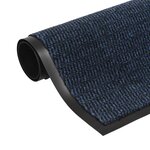 vidaXL Paillasson rectangulaire 60 x 90 cm Bleu