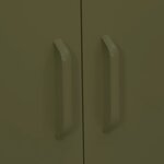 vidaXL Armoire de rangement Vert olive 80x35x101 5 cm Acier