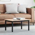 vidaXL Table basse Naturel 60 x 50 x 36 cm Bois de pin massif
