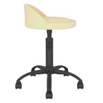 vidaXL Chaise pivotante de salle à manger Crème Velours