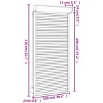 vidaXL Volet roulant aluminium 100x210 cm anthracite