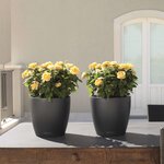 LECHUZA Jardinière Classico Color 35 ALL-IN-ONE Ardoise 13224