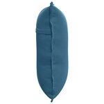 vidaXL Coussin de Dos Bleu 60 x 50 cm Tissu en velours côtelé