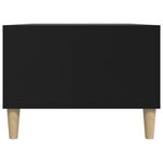 vidaXL Table basse Noir 90x50x36 5 cm Bois d'ingénierie
