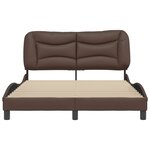 vidaXL Cadre de lit sans matelas marron 140x190 cm similicuir