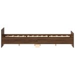 vidaXL Cadre de lit sans matelas chêne marron 140x190 cm