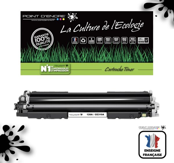 126A / CE310A - NOIR - Grande capacité