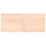 vidaXL Étagère murale 140x60x(2-4) cm bois de chêne massif non traité