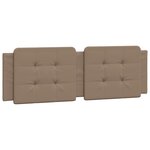 vidaXL Cadre de lit avec LED sans matelas cappuccino 160x200 cm