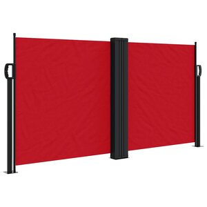 vidaXL Auvent latéral rétractable rouge 120x1200 cm