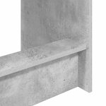 vidaXL Bureau de lit Gris béton Bois d'ingénierie 100 x 45 x 75 cm