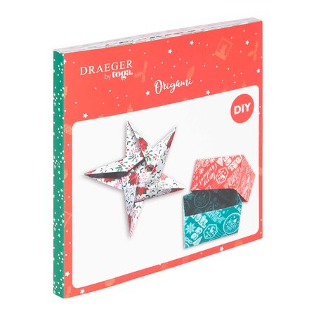 100 Papiers Origami - Féérie De Noël - Draeger paris