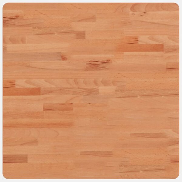 vidaXL Dessus de table 60x60x2 5 cm carré bois massif de hêtre