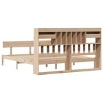 vidaXL Lit bibliothèque sans matelas 180x200 cm bois massif de pin