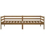 vidaXL Lit de jour Marron miel 90x190 cm Bois de pin massif
