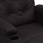 vidaXL Fauteuil électrique de massage Noir Similicuir