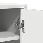 vidaXL Armoire à chaussures Blanc 60x35x92 cm Bois d’ingénierie