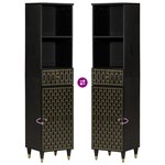 vidaXL Ensemble de meubles de salle de bain 3 Pièces bois manguier massif