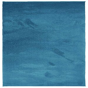 vidaXL Tapis OVIEDO à poils courts turquoise 240x240 cm