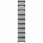 vidaXL Étagère à chaussures 10 niveaux 54x28x158 cm tissu non-tissé