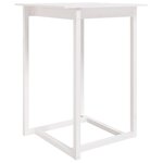 vidaXL Table de bar Blanc 80x80x110 cm Bois massif de pin
