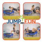 Mini trampoline fitness jump4fun pliable t-bar - ø122cm