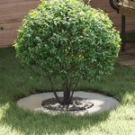 vidaXL Anneaux d'arbre plats 5 Pièces Argent Ø30 / 60 cm Acier galvanisé