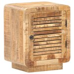 vidaXL Table de chevet 40x30x50 cm Bois de manguier brut