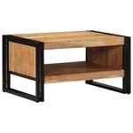 vidaXL Table basse 70x50x38 cm bois massif acacia
