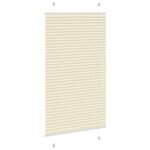vidaXL Store plissé crème 80x150 cm largeur du tissu 79 4 cm polyester