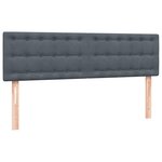 vidaXL Sommier à lattes de lit et matelas gris foncé 160x210cm velours