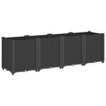 vidaXL Jardinière noir 160x40x53 cm polypropylène