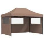 vidaXL Tente de fête Marron 279 x 410 x 315 cm Tissu Oxford