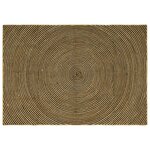 vidaXL Tapis Naturel et Noir 200 x 290 cm Jute