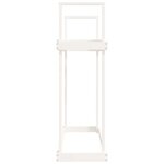 vidaXL Support pour bois de chauffage Blanc 110x35x108 5cm Bois de pin