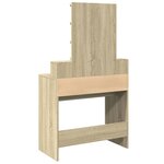 vidaXL Coiffeuse avec LED chêne sonoma 80x41x144 5 cm