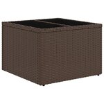 vidaXL Salon de jardin avec coussins 6 Pièces marron résine tressée